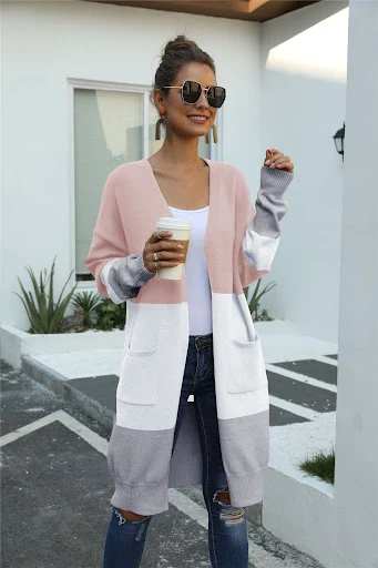 Title 5, Cardigan stitching coat sweater