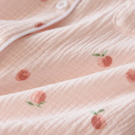 Title 18, Pure Cotton Gauze Pajamas Ladies Short-sleeved ...