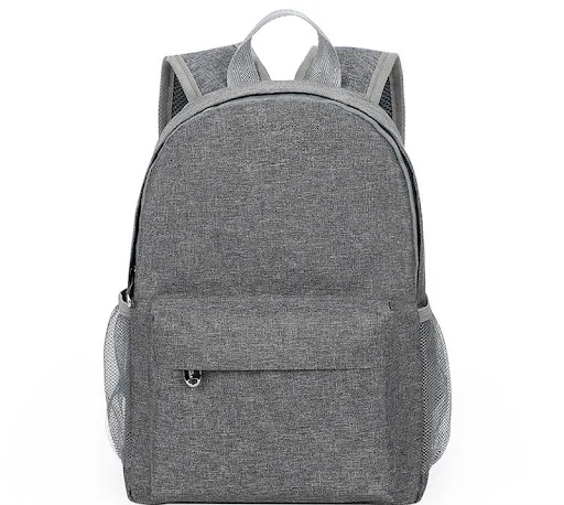 Title 16, Solid Color Backpack Travel Business Casual per...