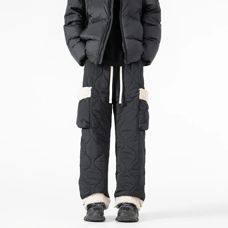 Men's Quilted Casual Pants Thickened Cold Protection Ski Pants Warm and Comfortable Winter Wear for Ultimate Protection — photo 2