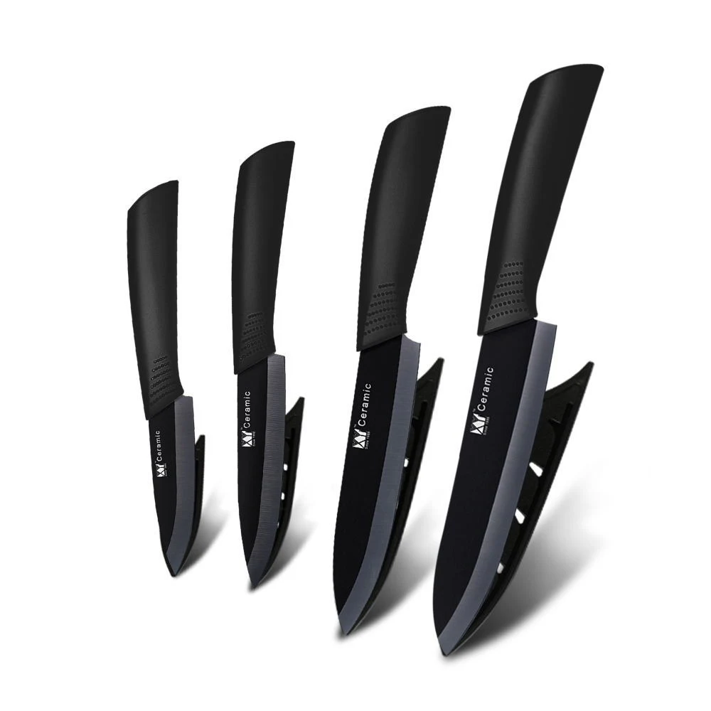 Title 3, Black blade ceramic knife set for precision cut...