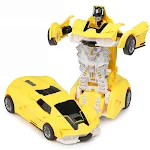 Carrinho de brinquedo deformável para crianças Modelo de carro transformável Brinquedo educativo e divertido Presente ideal para estimular a imaginação — foto 3