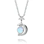 S925 Star Moon Planet Necklace