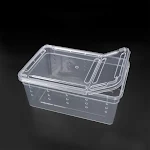 Reptiles Feeding Box Containers for Spiders Lizards Horned Frogs Portable Small Pets Anti-escape Habitat Plastic Pet Hou — photo 4