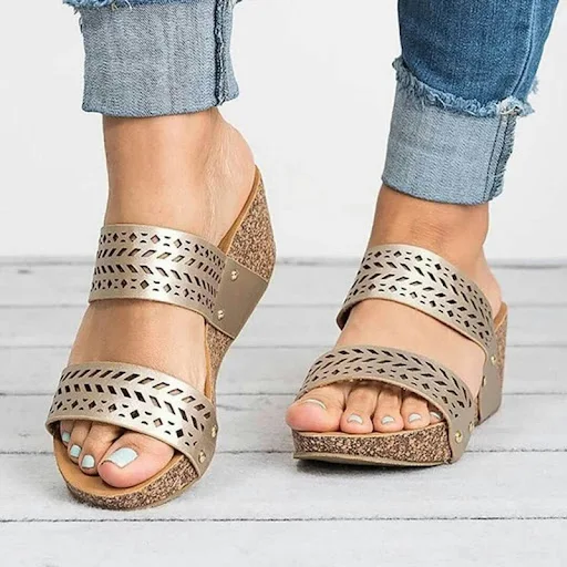 Title 2, Large Size Light Bottom Laser Womens Sandals a...