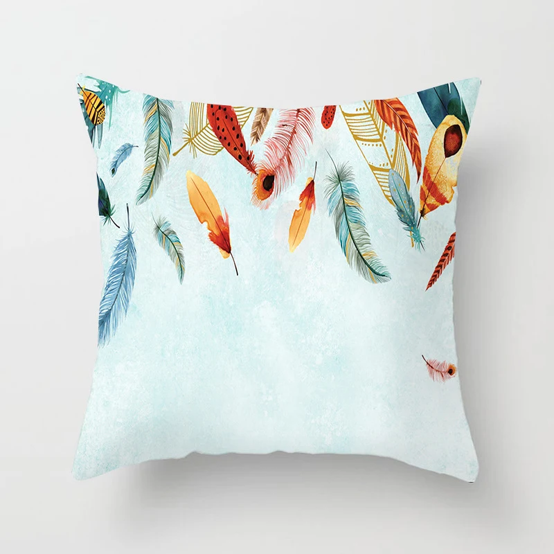 Capa para sofá com almofadas de pena e toque de pele de pêssego Transforme sua sala com conforto e estilo. Maciez e aconchego para um descanso superior. — foto 1