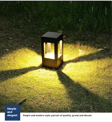 Title 4, Square Outdoor Waterproof LED Lawn Lamp for Cou...
