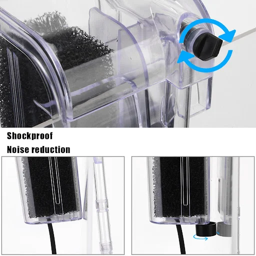 Water Pumps External Hang Up Filter for Aquarium Fish Tank Filter Oxygen Submersible Water Purifier Mini Aquarium Filter — photo 5