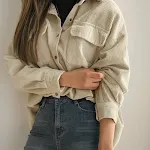 Camiseta de pana abrigo para mujeres — foto 3