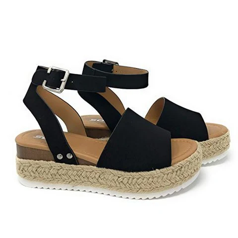 Title 3, Amazon Spot Wish zomersandalen met sleehak, hen...