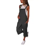 Women's Cotton and Linen Casual Loose Long Wide Leg Jumpsuit, offering comfort and style with its relaxed fit, perfect f — photo 3