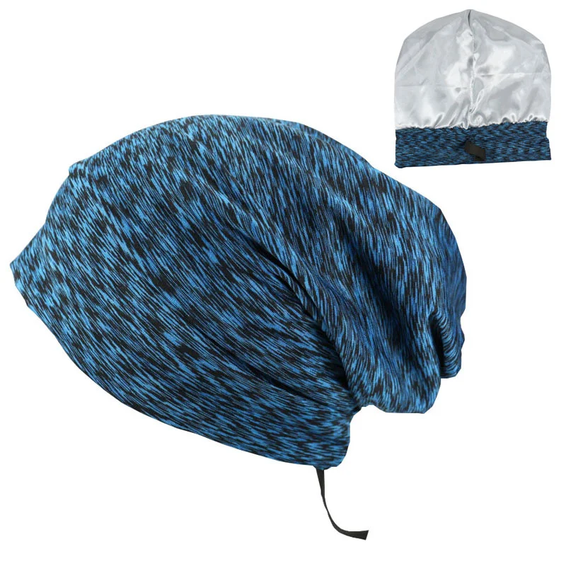 Title 6, Mens Satin Double Layer Night Cap