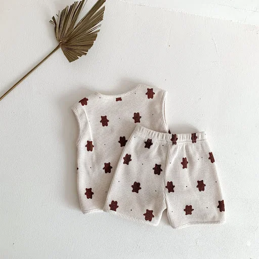Title 2, Traje de bebé con estampado de oso, conjunto de...