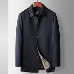 Jaqueta casual com gola polo e zíper primavera/outono, nova, perfeita para um visual confortável e despojado no dia a dia, moderna e prática. — foto 4