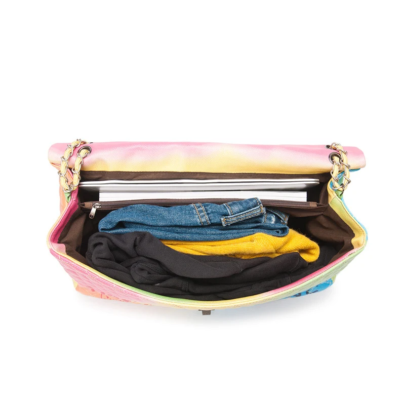 Bolsa Mensageiro Feminina com Corrente de Losango Design Sofisticado e Ideal para Uso Diário, Perfeita para Qualquer Ocasião — foto 4
