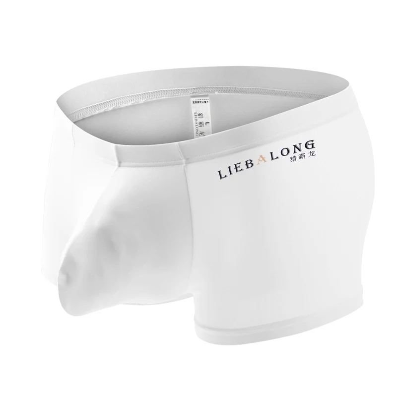 Title 4, Cueca masculina com bolsa grande convexa de dup...