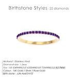 June Purple Rose Gold