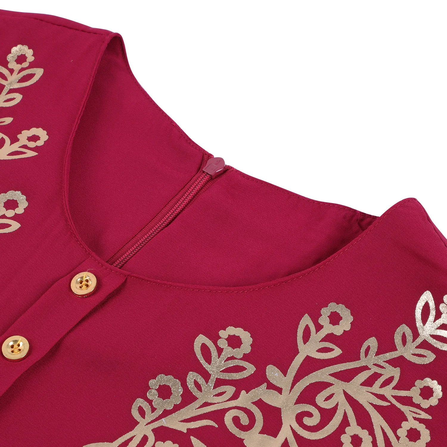 Vestido Árabe Estampa Bronzeadora de Moda Feminino Elegância Oriente Médio Ideal para Ocasiões Especiais e Festas Confortável e Sofisticado — foto 10