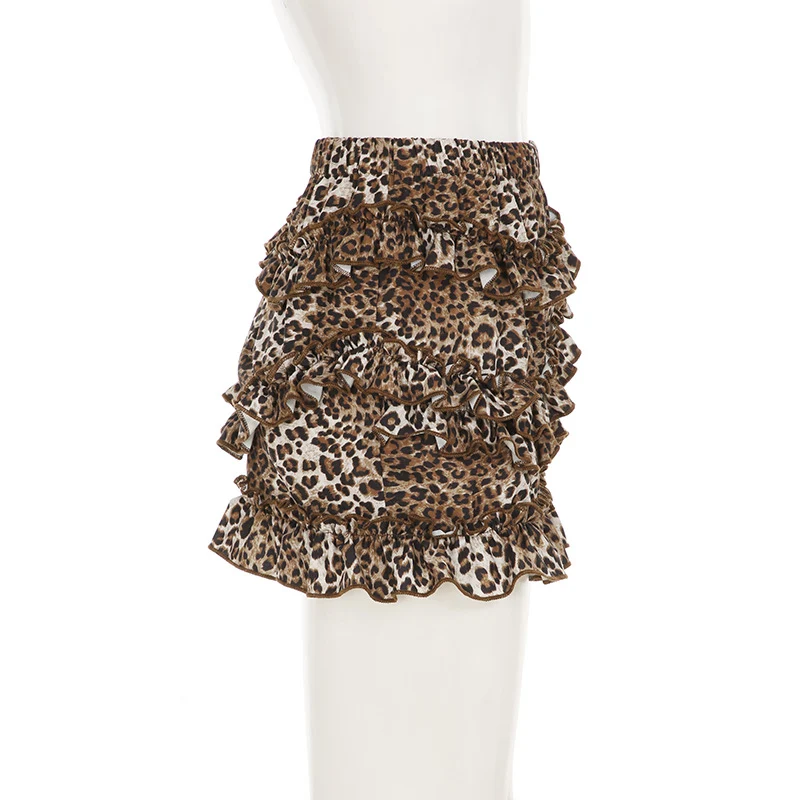 Title 6, Vestido de bolo com estampa de leopardo sexy, e...