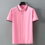 H8037 Short Sleeve Polo Pink