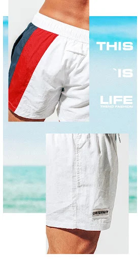Title 7, Mens Boxer Loose Swimming Quick-drying Beach P...