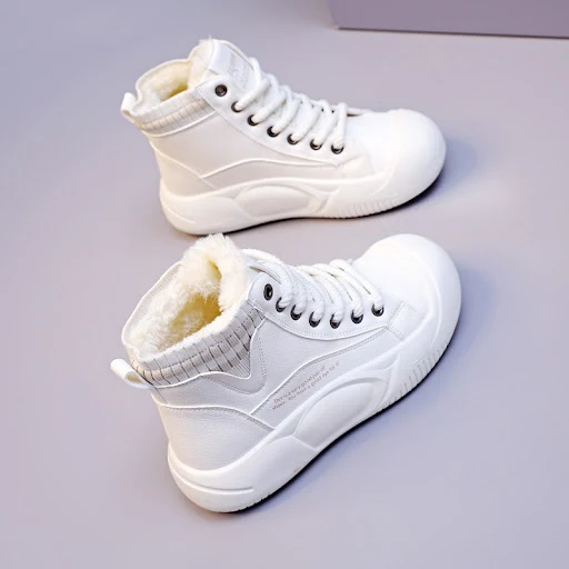 Title 3, Womens Autumn and Winter Fleece-lined High-top...