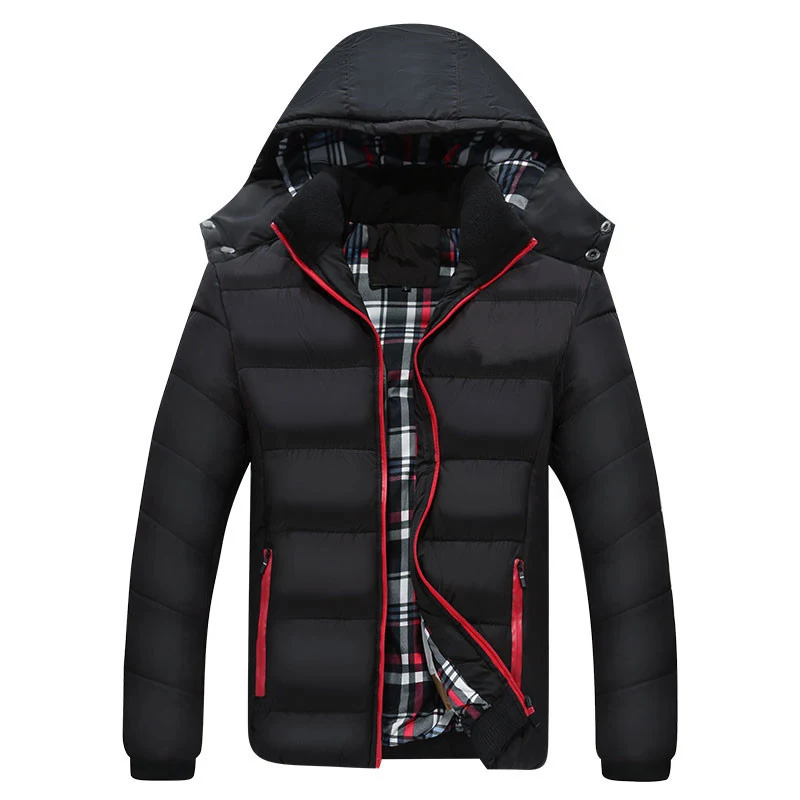 Men's Mid-length Sports Down Cotton Jacket, Warm and Comfortable for Outdoor Activities and Sports in Cold Weather — photo 5