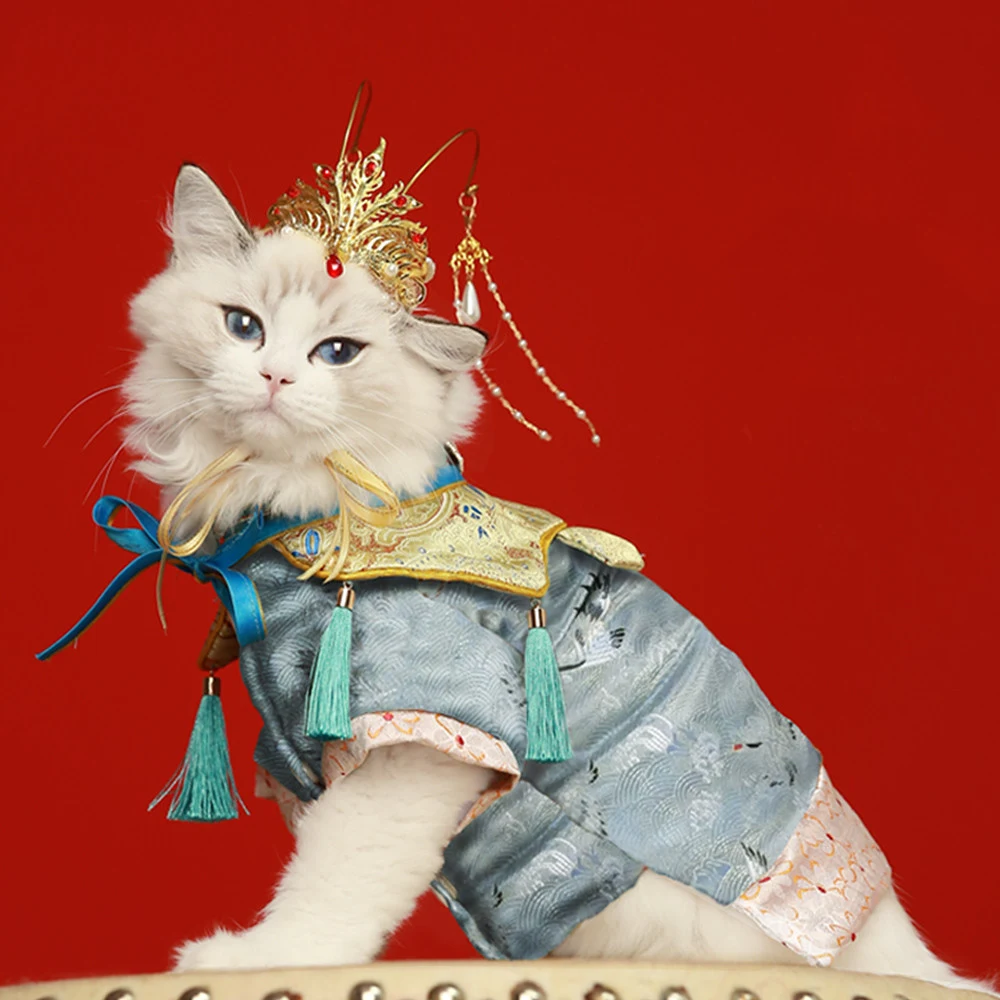 Title 5, New Pet Hanfu Clothes Dress Gift Box, tradition...