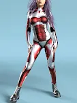 Red Mecha Jumpsuit