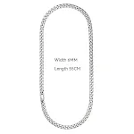 Necklace Width 6mm Length 55cm