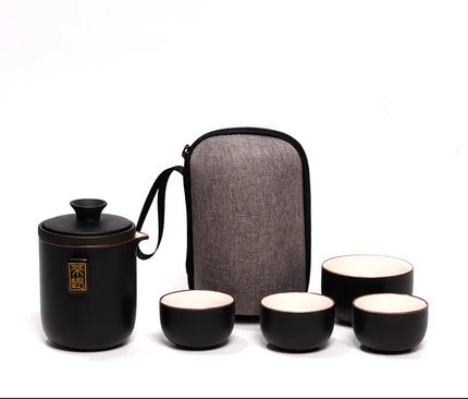 Title 4, Portable Kung Fu Travel Tea Set for tea on the ...