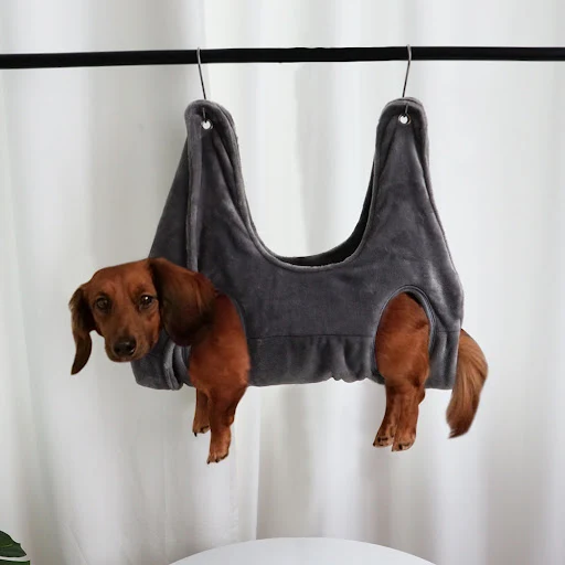 Title 2, Convenient Pet Grooming Hammock Helper Restrain...