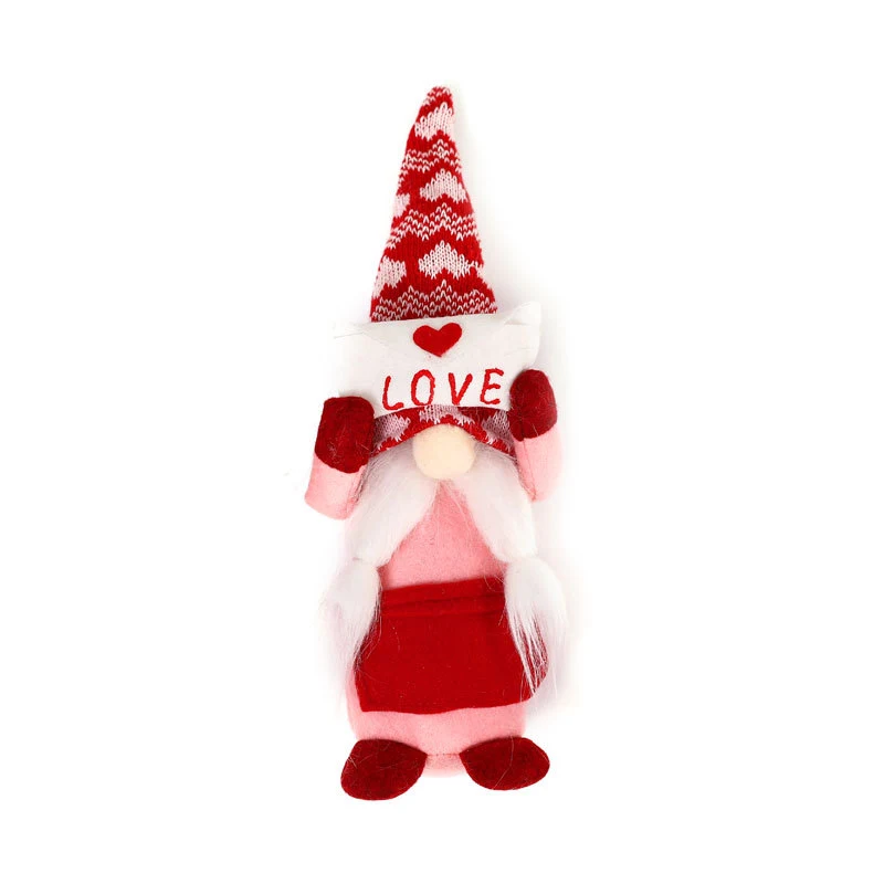 Chapéu de lã em formato de coração, perfeito para o Dia dos Namorados e confissões. Rudolph charmoso para celebrar o amor e o afeto. — foto 1