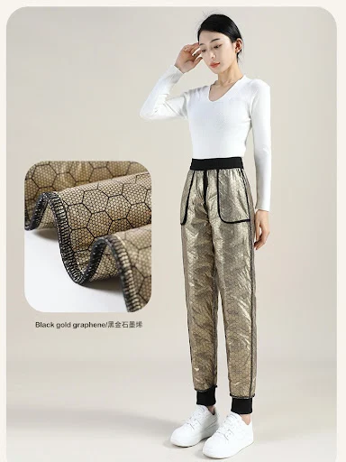 Title 3, Womens White Duck Down Cotton Pants