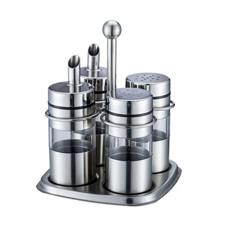 Title 5, 304 Stainless Steel Four-Head Seasoning Bottle ...