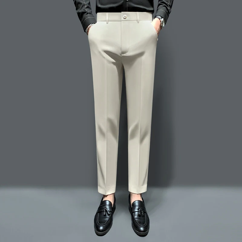 Heren Slim Fit Veelzijdige Casual Broek Comfortabele Broek voor Elke Gelegenheid Stijlvol en Praktisch De Perfecte Broek voor Dagelijks Gebruik en Vrije Tijd — foto 2