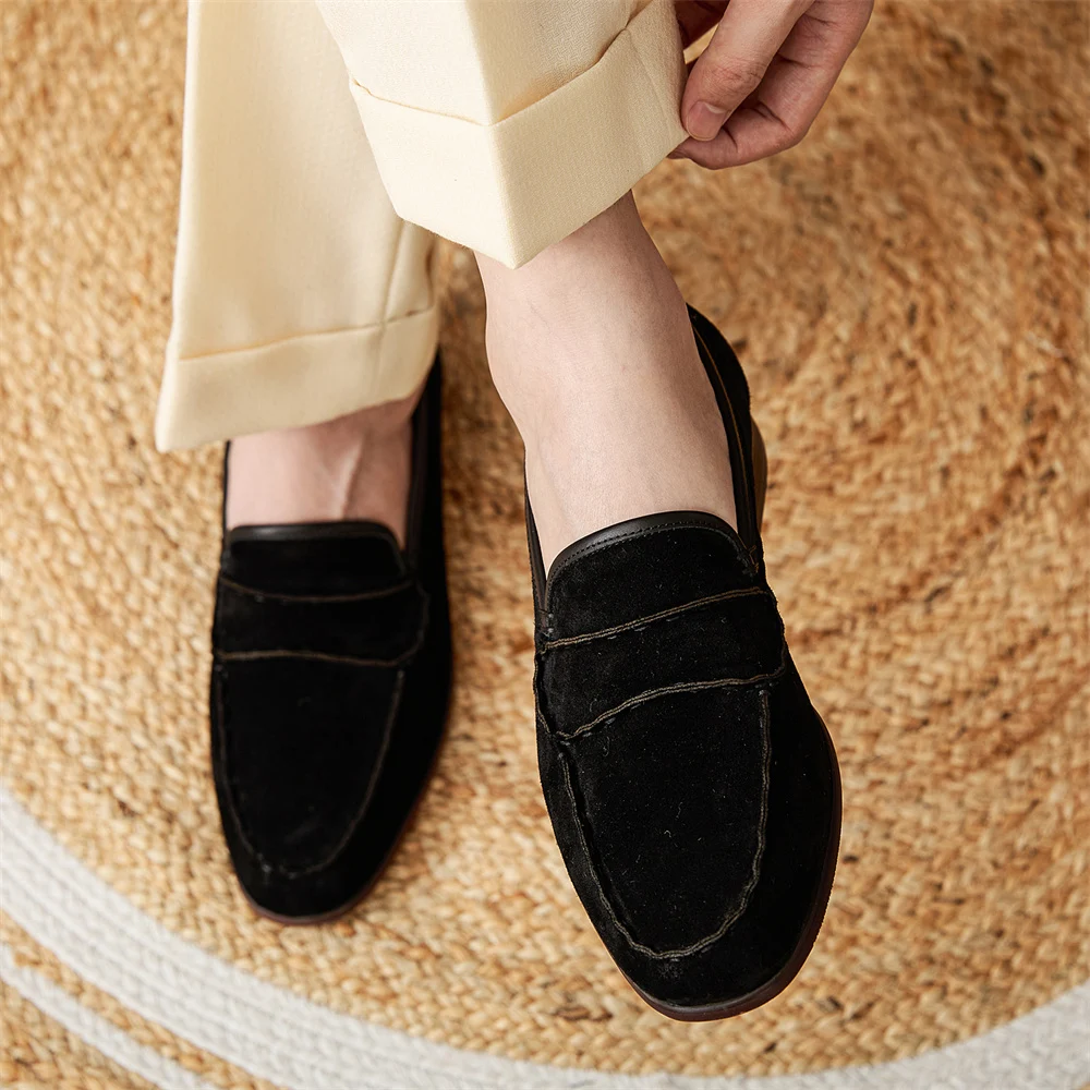 Men's Retro Suede Shoes Fashionable and Stylish Sneakers for Everyday Wear Comfortable Design and Classic Look Perfect f — photo 2
