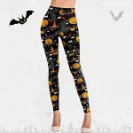Calças Esportivas Casuais Halloween Femininas Estilo Europeu Justas Confortáveis para Treino e Lazer Tecido Respirável Ideal para Academia e Atividades ao Ar Livre — foto 7