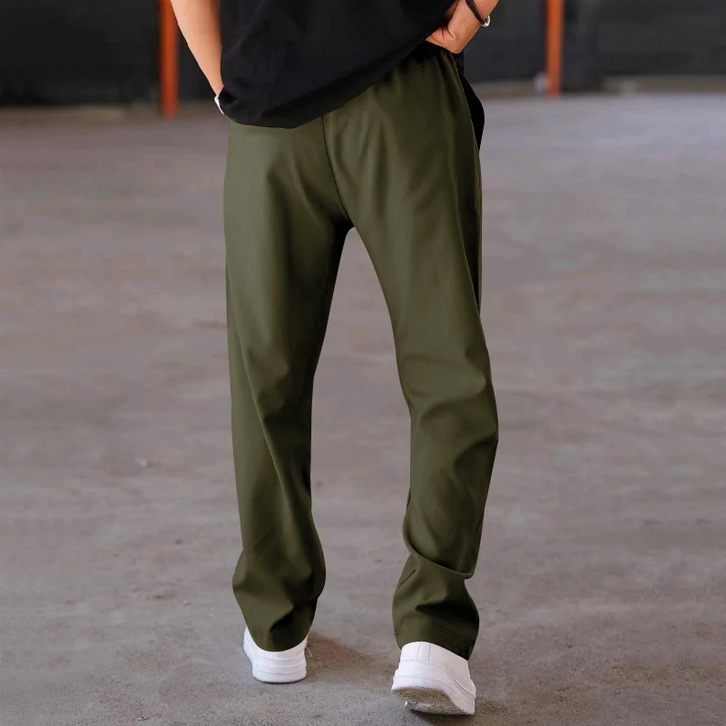 Men's Summer Loose Straight Exercise Casual Pants Breathable Comfortable and Perfect for Sports and Everyday Wear Ideal — photo 23