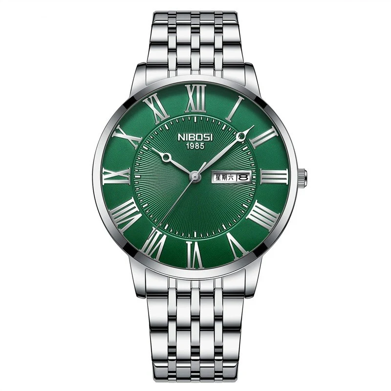 Relógio de quartzo masculino com pulseira de aço simples Elegância discreta, design minimalista, movimento preciso, perfeito para o homem moderno e sofisticado. — foto 3