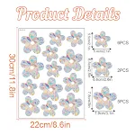 Adesivos coloridos decorativos de janela PVC com efeito prisma arco-íris, eletrostáticos, para vidros, transformando seu espaço com cores vibrantes. — foto 21