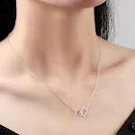 Colar feminino com fivela simples Acessório de moda elegante e fácil de usar Perfeito para o dia a dia e para complementar qualquer look Joia feminina atemporal — foto 5