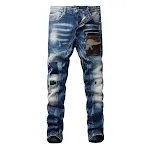 Jeans ajustados vintage de hombre con parches, rotos y modernos. Estilo slim para un look casual y a la moda. Perfectos para un look urbano y actual. — foto 1
