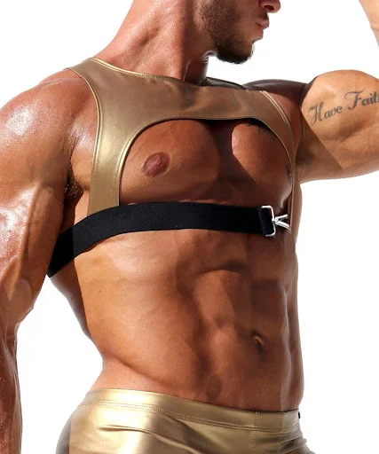 Title 3, Mens Shoulder Strap Soft High Elastic Vest pro...