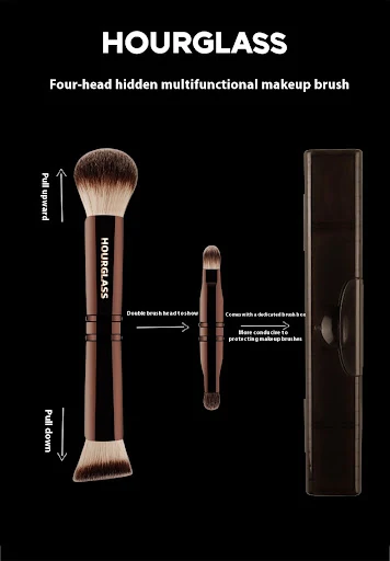 Title 5, Four-head Hidden Multifunctional Makeup Brush P...