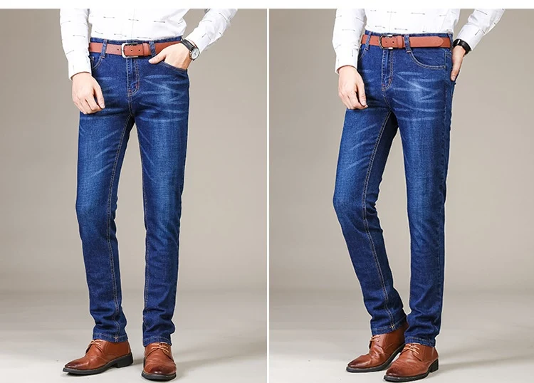 Title 11, Mens Stretch Slim Straight Business Casual Jea...