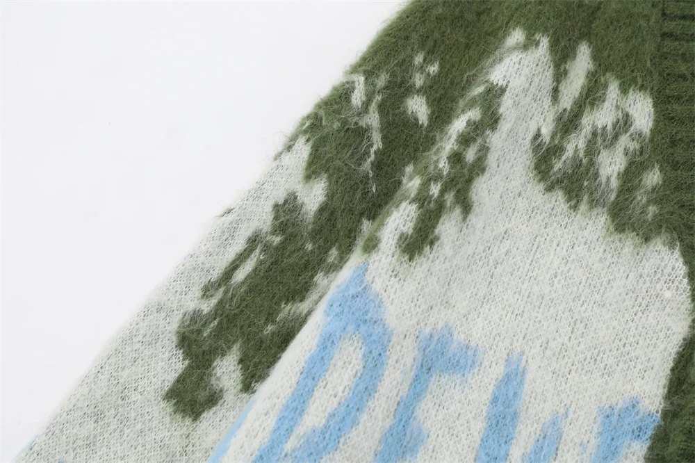 Title 8, Mens Tie-dye Gradient Sweater Coat