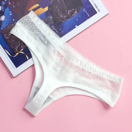 Title 7, Pure cotton beautiful sexy lace thong