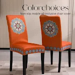 Capas de Cadeira para Casa Bordadas e Espessas para Jantar, Elásticas e Resistentes ao Vento, Proporcionando Conforto e Elegância à sua Mesa. — foto 23