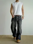 Men's Heavy Washed Vintage Black Jeans Comfortable, stylish, and built to last. Get the perfect casual look with these t — photo 1